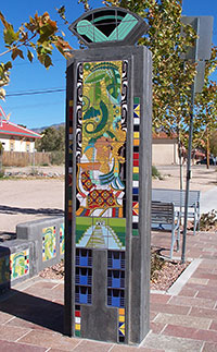 Ceramic tile pillars (2009)