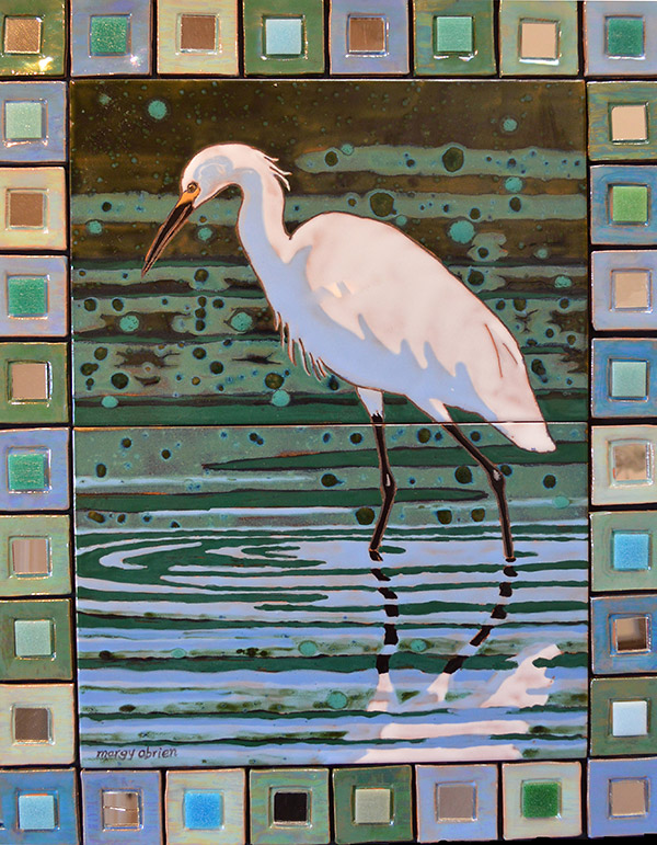 Reflecting Egret