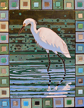 Reflecting Egret